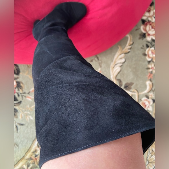 Suede over-the-knee boots - Picture 8 of 15